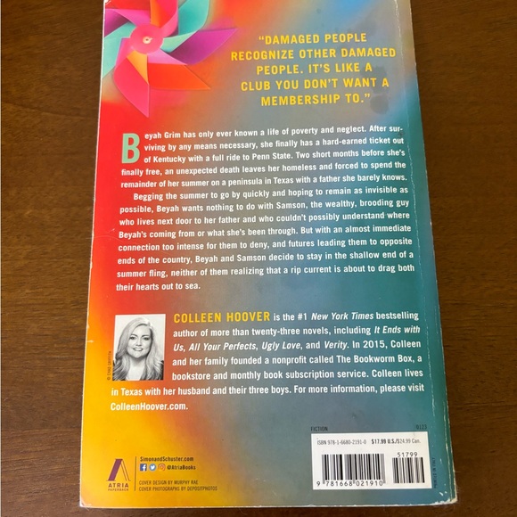 3/$20 📚 Heart Bones Colleen Hoover Paperback, Atria 2020 - Picture 4 of 6